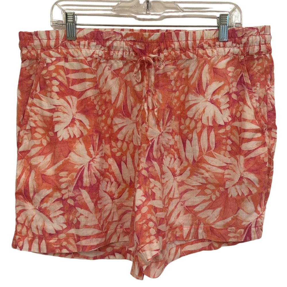 Tommy Bahama Coral and Pink Linen Shorts